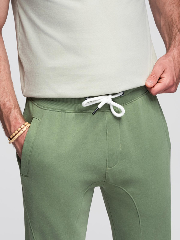 Ombre Clothing Zöld férfi jogger melegítőnadrág Ombre Ruházat