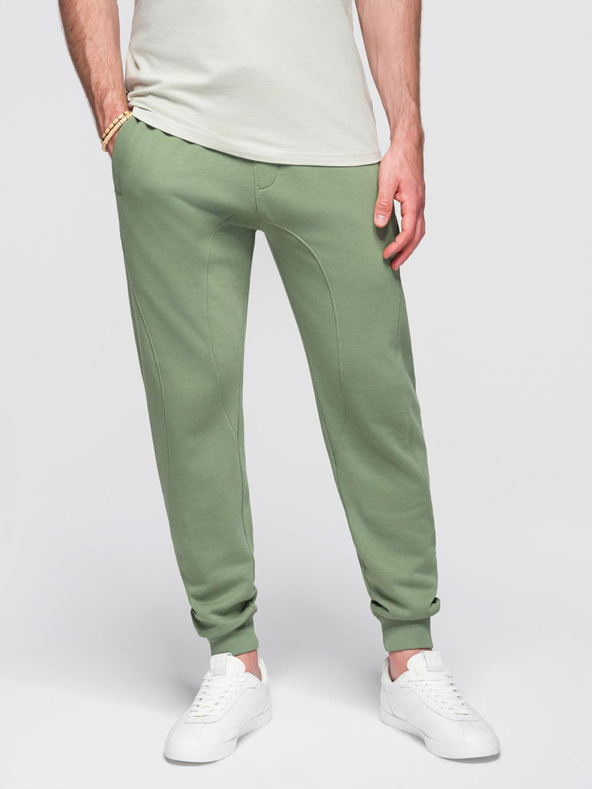 Ombre Clothing Zöld férfi jogger melegítőnadrág Ombre Ruházat