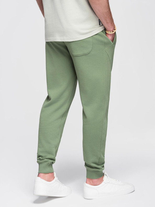 Ombre Clothing Zöld férfi jogger melegítőnadrág Ombre Ruházat