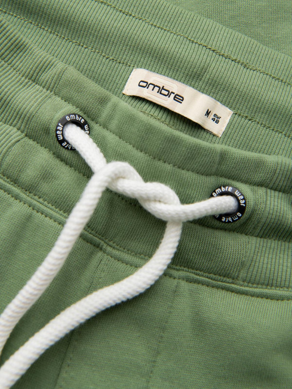 Ombre Clothing Zöld férfi jogger melegítőnadrág Ombre Ruházat