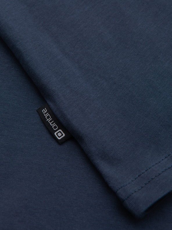 Ombre Clothing Sötétkék férfi póló zsebbel Ombre Ruházat