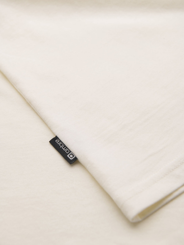 Ombre Clothing Krémszínű férfi póló zsebbel Ombre Clothing Ombre Clothing