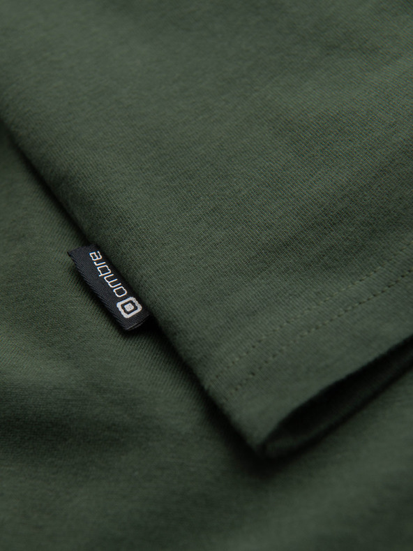 Ombre Clothing Zöld férfi zsebes póló Ombre Ruházat Ombre Ruházat