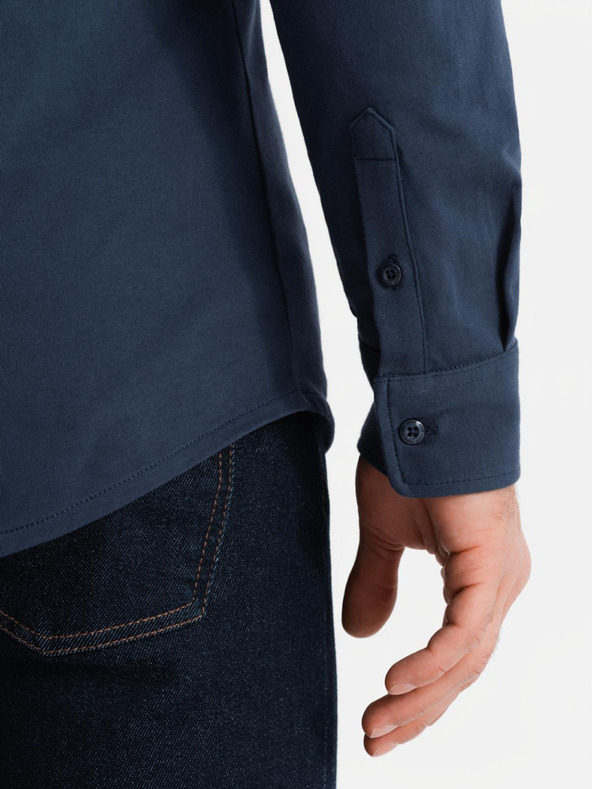 Ombre Clothing Kék férfi trikó ing Ombre Clothing Ombre Clothing