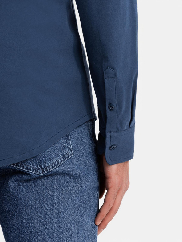 Ombre Clothing Kék férfi trikó ing Ombre Clothing Ombre Clothing