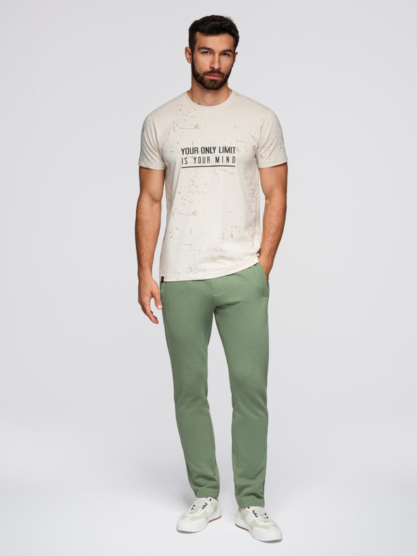 Ombre Clothing Zöld férfi melegítőnadrág Ombre ruházat