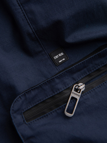 Ombre Clothing Sötétkék férfi cargo jogger nadrág Ombre ruházat