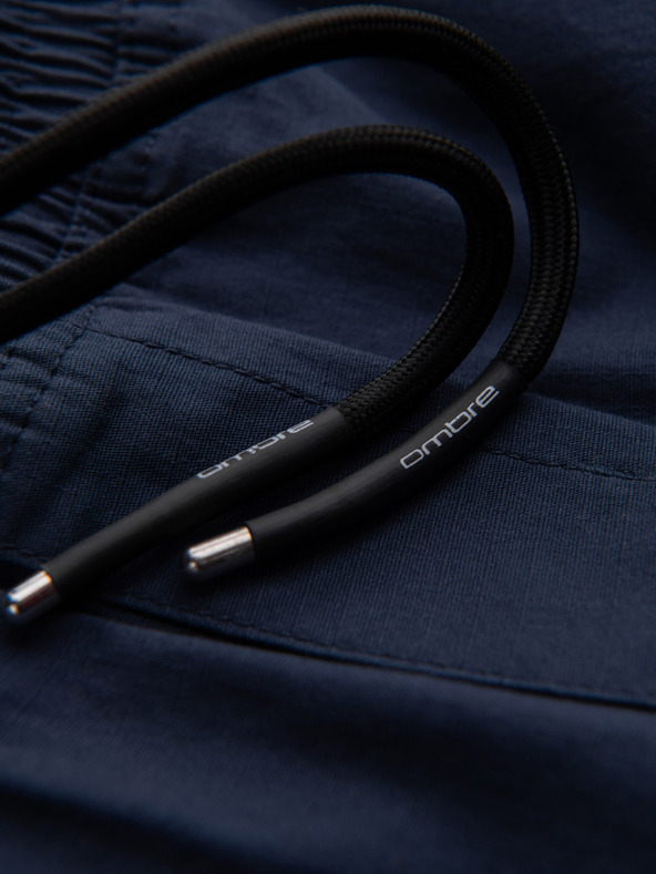 Ombre Clothing Sötétkék férfi cargo jogger nadrág Ombre ruházat