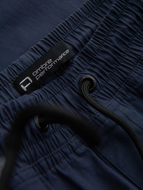 Ombre Clothing Sötétkék férfi cargo jogger nadrág Ombre ruházat