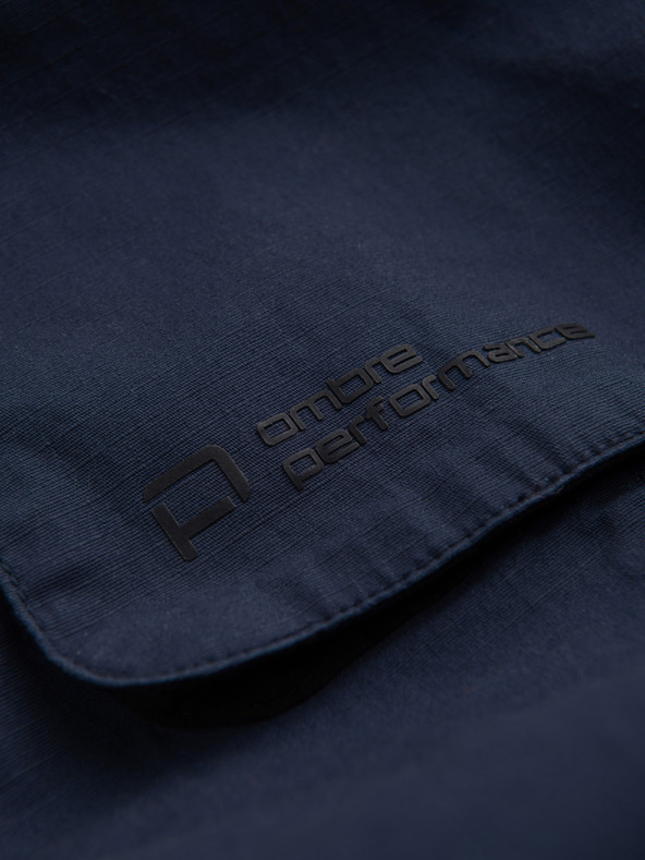 Ombre Clothing Sötétkék férfi cargo jogger nadrág Ombre ruházat