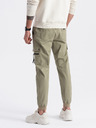 Ombre Clothing Khaki férfi cargo jogger nadrág Ombre ruházat
