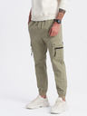 Ombre Clothing Khaki férfi cargo jogger nadrág Ombre ruházat