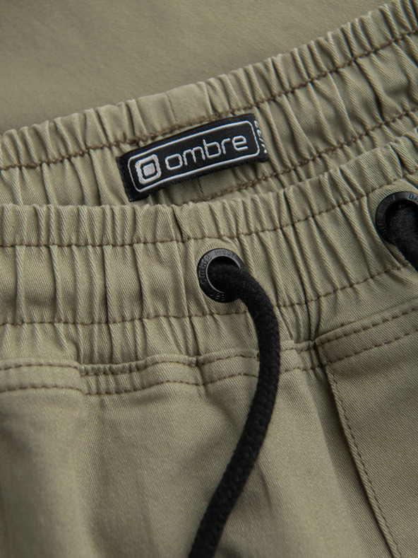 Ombre Clothing Khaki férfi cargo jogger nadrág Ombre ruházat