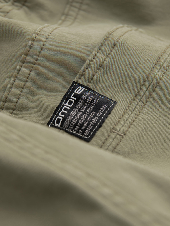 Ombre Clothing Khaki férfi cargo jogger nadrág Ombre ruházat