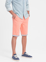 Ombre Clothing Korall férfi chino rövidnadrág farmer szegéllyel Ombre ruházat