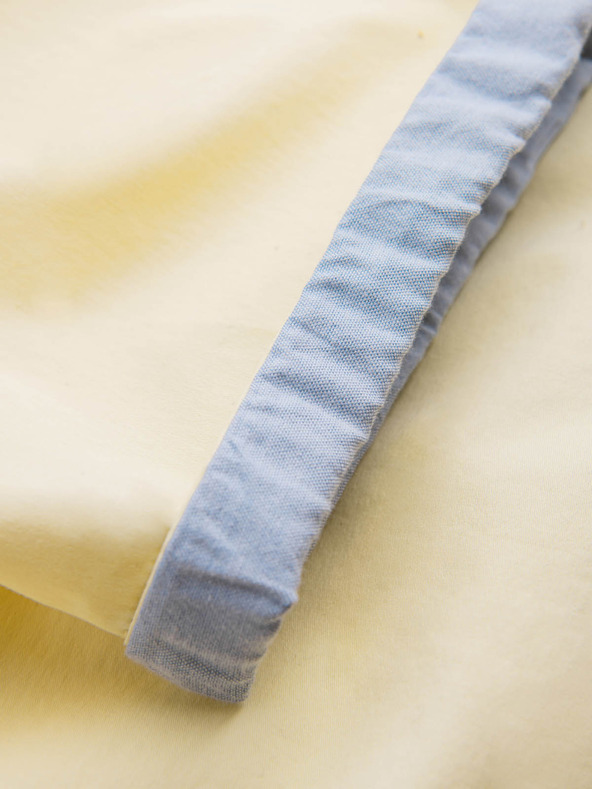 Ombre Clothing Sárga férfi chino rövidnadrág farmer szegéllyel Ombre ruházat