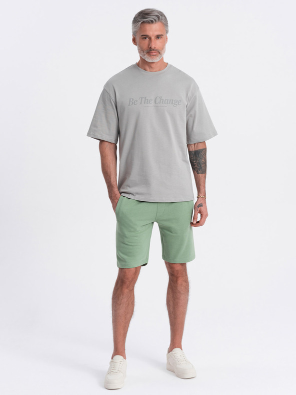 Ombre Clothing Zöld férfi melegítőnadrág Ombre ruházat