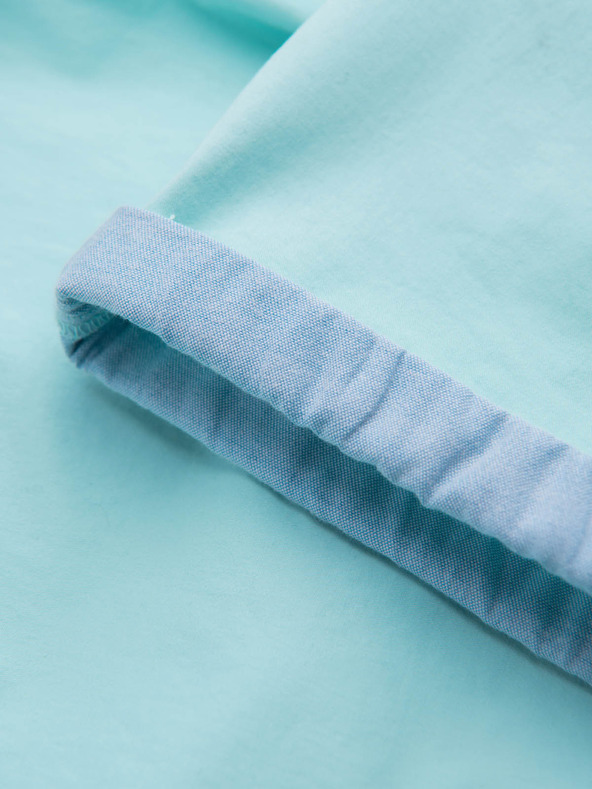 Ombre Clothing Türkiz férfi chino rövidnadrág farmer szegéllyel Ombre ruházat