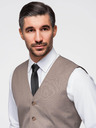 Ombre Clothing Bézs férfi öltöny mellény Ombre ruházat