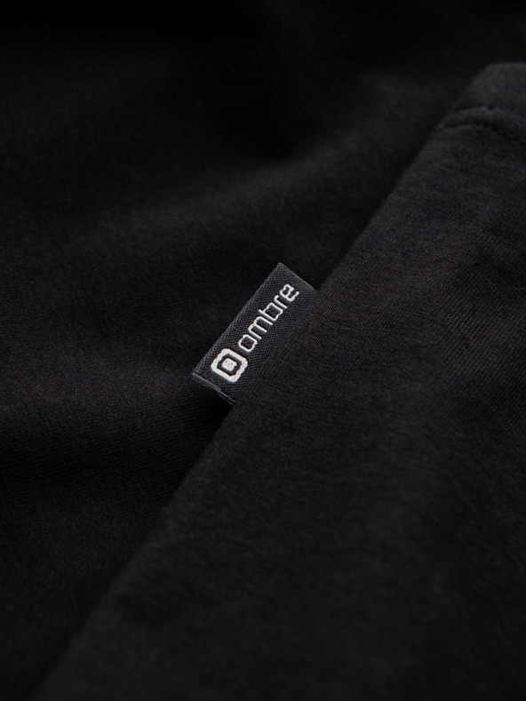 Ombre Clothing Fekete férfi póló Ombre Clothing