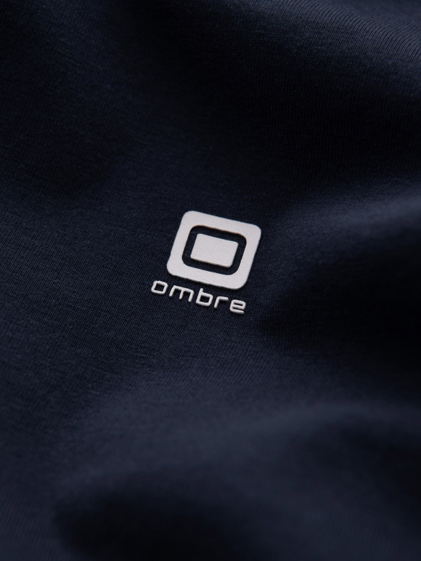 Ombre Clothing Sötétkék férfi póló Ombre Ruházat