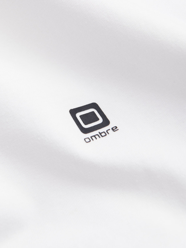 Ombre Clothing Fehér férfi póló Ombre ruházat