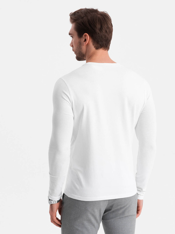 Ombre Clothing Fehér férfi póló Ombre ruházat