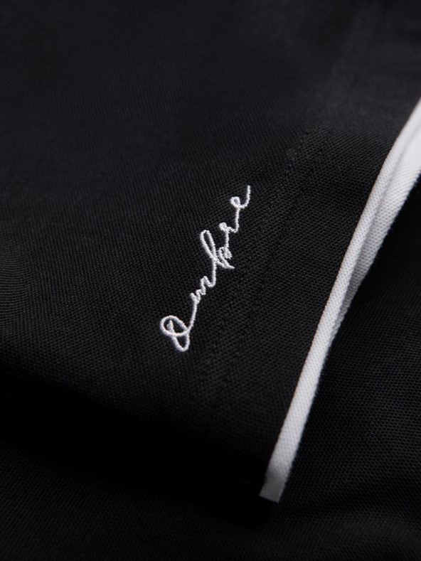 Ombre Clothing Fekete férfi póló póló Ombre ruházat