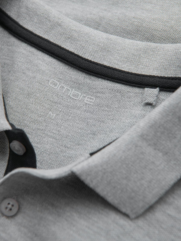 Ombre Clothing Szürke férfi póló póló Ombre Ruházat