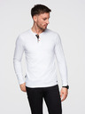 Ombre Clothing Fehér férfi gombos ing Ombre Clothing HENLEY HENLEY