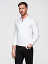 Ombre Clothing Fehér férfi gombos ing Ombre Clothing HENLEY HENLEY