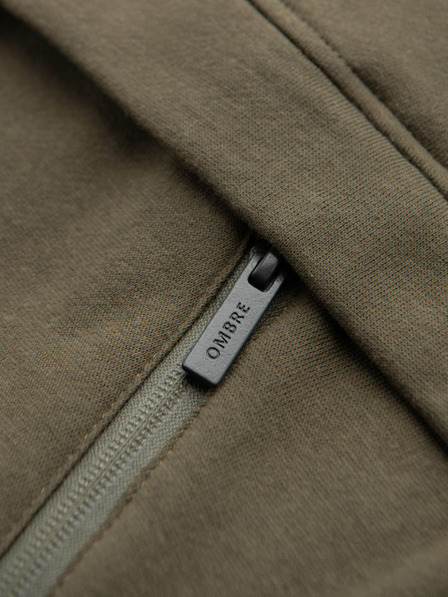 Ombre Clothing Sötétzöld férfi melegítőnadrág Ombre ruházat