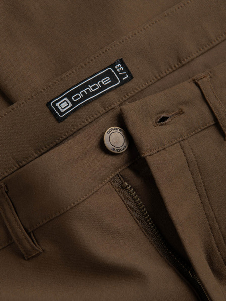 Ombre Clothing Khaki férfi cargo nadrág Ombre ruházat