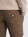 Ombre Clothing Khaki férfi cargo nadrág Ombre ruházat
