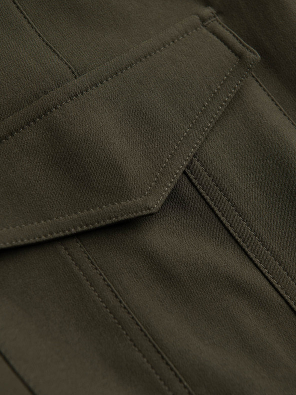 Ombre Clothing Sötétzöld férfi cargo nadrág Ombre Ruházat