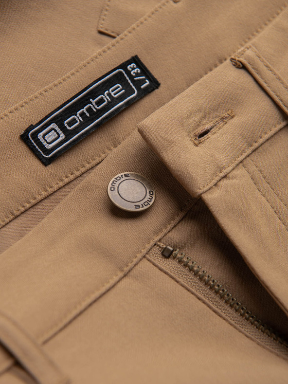 Ombre Clothing Világosbarna férfi cargo nadrág Ombre ruházat