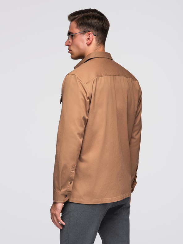 Ombre Clothing Barna férfi ing Ombre ruházat