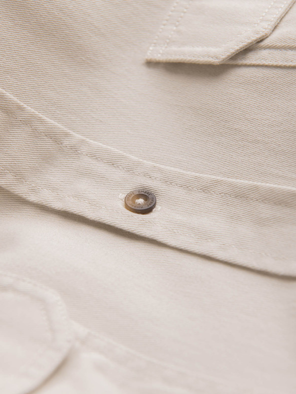 Ombre Clothing Krémszínű férfi Ombre ruházat felsőing