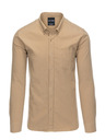 Ombre Clothing Világosbarna férfi ombre ruházat ing