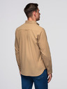 Ombre Clothing Világosbarna férfi ombre ruházat ing