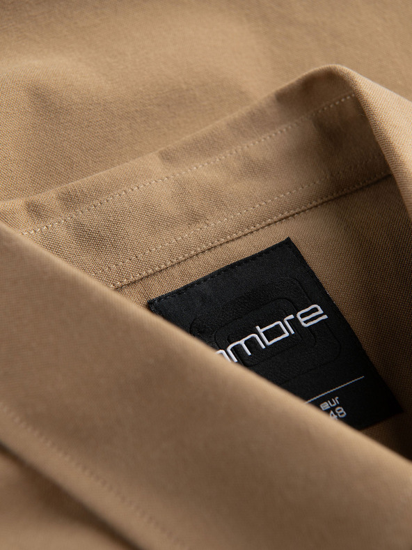 Ombre Clothing Világosbarna férfi ombre ruházat ing