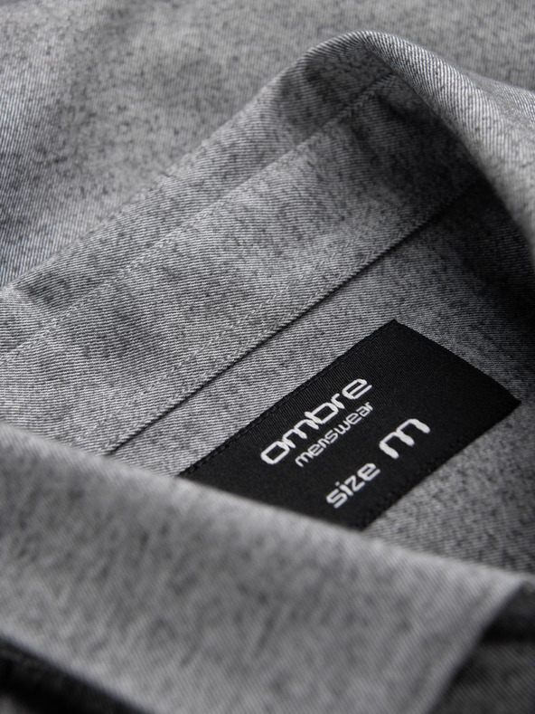 Ombre Clothing Világosszürke férfi szürke ing Ombre Clothing Ombre Clothing férfi ing