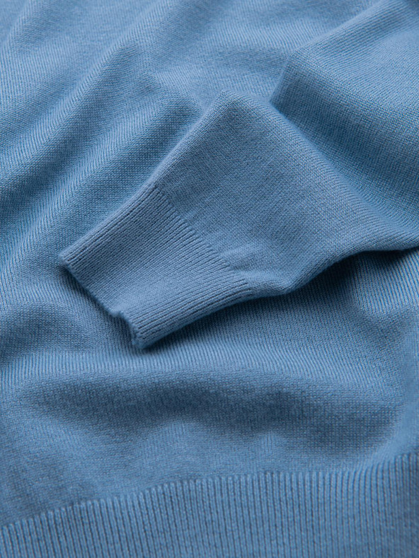 Ombre Clothing Világoskék férfi pulóver Ombre ruházat