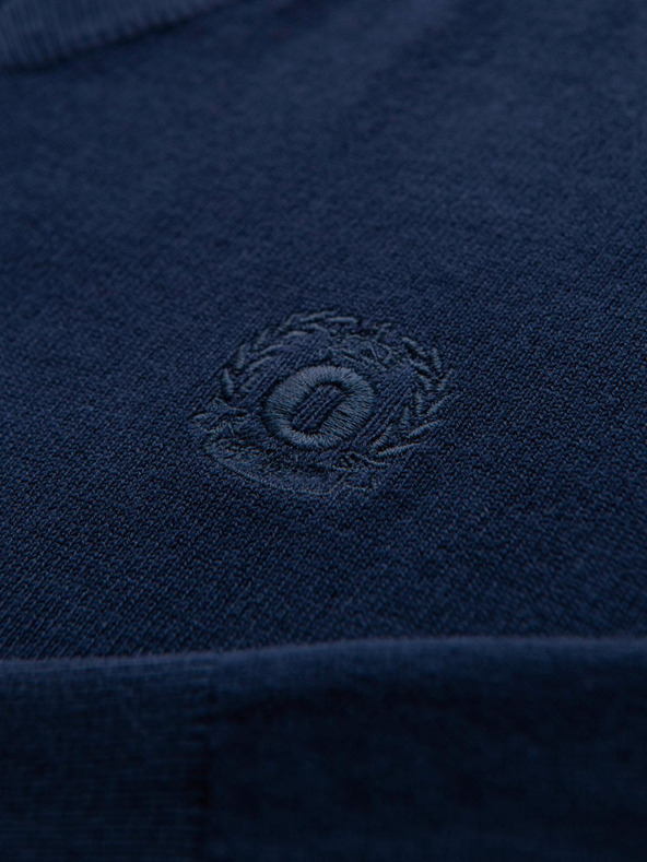 Ombre Clothing Sötétkék férfi pulóver Ombre ruházat