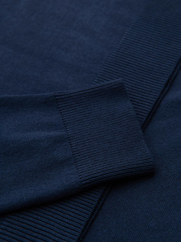 Ombre Clothing Sötétkék férfi pulóver Ombre ruházat