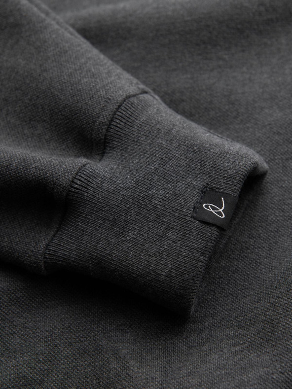 Ombre Clothing Szürke férfi alap gallérral ellátott melegítőfelső Ombre Ruházat