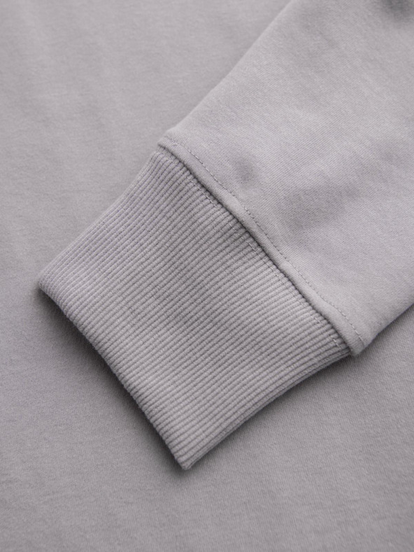 Ombre Clothing Világosszürke Férfi galléros melegítőfelső Ombre ruházat