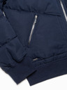 Ombre Clothing Sötétkék férfi steppelt bomber Ombre Ruházat