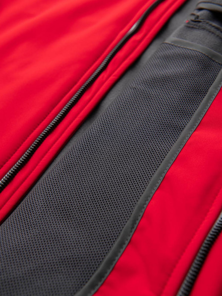 Ombre Clothing Piros férfi softshell kabát Ombre ruházat