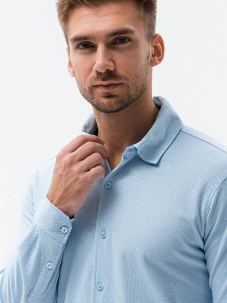 Ombre Clothing Világoskék férfi ing K540